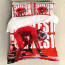 F1 Formula One Charles Leclerc Sham Set Bed Set Sheet Cover - Charles Leclerc Word Art Poster On Red Background