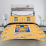 Tigres Uanl Comforter Sham Set Bed Set Sheet Cover - Uanl Football Club Medley Monogram Wordmark