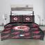 MLB Cincinnati Reds Comforter Sham Set Bed Set Sheet Cover - Cincinnati Reds Medley Monogram Wordmark