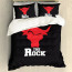 WWE The Rock Comforter Sham Set Bed Set Sheet Cover - The Rock Logo