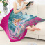 Barbie Odette Blanket Throw - Barbie Odette Dancing With Lila And The Swan Cartoon Art