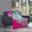 Barbie Odette Blanket Throw - Barbie Odette Dancing With Lila And The Swan Cartoon Art