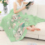 Duffy And Friends Gelatoni Blanket Throw - Gelatoni Cute Cat Drawing On Green Background