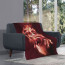A.S. Roma Blanket Throw - A.S. Roma Club Poster Graphic Art