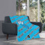 FC Pari Nizhny Novgorod Blanket Throw - Novgorod Football Club Medley Monogram Wordmark