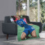 Sam Kerr Blanket Throw - Sam Kerr Chelsea F.C. Sitting Poster
