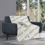 Udinese Calcio Football Club Blanket Throw - Udinese Football Club Medley Monogram Wordmark