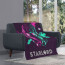 Guardian Of The Galaxy Star Lord Blanket Throw - Star Lord Head Portrait Pop Art
