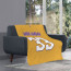 NBA Kareem Abdul-Jabbar Blanket Throw - Kareem Abdul-Jabbar Los Angeles Lakers No. 3 Jersey