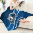 NBA Dallas Mavericks Blanket Throw - Team Logo Stripe Background