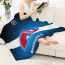 NHL Quebec Nordiques Blanket Throw - Team Logo Stripe On Blue Background