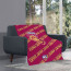 Brisbane Lions Football Club Blanket Throw - Brisbane Football Club Medley Monogram Wordmark