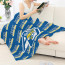 Allen University Yellow Jacket Blanket Throw - Allen University Yellow Jacket College Football Medley Monogram Wordmark
