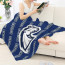 Chargers Hillsdale College Blanket Throw - Chargers Hillsdale College College Football Medley Monogram Wordmark