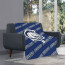 Chargers Hillsdale College Blanket Throw - Chargers Hillsdale College College Football Medley Monogram Wordmark