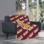 Bulldogs University of Minnesota Duluth Blanket Throw - Bulldogs University of Minnesota Duluth College Football Medley Monogram Wordmark