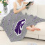 Kansas State Wildcats Blanket Throw - Kansas State Wildcats College Football Medley Monogram Wordmark