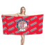 Deportivo Toluca FC Bath Beach Towel - Toluca Football Club Medley Monogram Wordmark