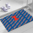 Illinois Fighting Illini Door Mat Floor Mat Bath Mat - Illinois Fighting Illini College Football Medley Monogram Wordmark
