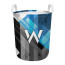 F1 Formula One Williams Racing Clothes Hamper Laundry Basket - Williams Racing Logo On Blue Black Graphic Art
