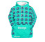 F1 Formula One George Russell Hoodie Pullover - George Russell 63 Helmet 2023 On Cyan Background