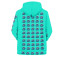 F1 Formula One George Russell Hoodie Pullover - George Russell 63 Helmet 2023 On Cyan Background
