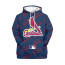 MLB St. Louis Cardinals Hoodie Pullover - St. Louis Cardinals Medley Monogram Wordmark