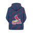 MLB St. Louis Cardinals Hoodie Pullover - St. Louis Cardinals Medley Monogram Wordmark