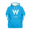 F1 Formula One Williams Racing Hoodie Pullover - Williams Racing Logo On Blue Background