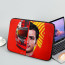 F1 Formula One Carlos Sainz Laptop Sleeve Carrying Case For 10 12 13 15 17 Inch Notebooks - Carlos Sainz Half Face Essere Ferrari Poster Red Background