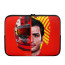 F1 Formula One Carlos Sainz Laptop Sleeve Carrying Case For 10 12 13 15 17 Inch Notebooks - Carlos Sainz Half Face Essere Ferrari Poster Red Background