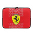 F1 Formula One Ferrari Laptop Sleeve Carrying Case For 10 12 13 15 17 Inch Notebooks - Ferrari Logo On Word Art Red Background