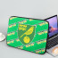 Norwich City FC Laptop Sleeve Carrying Case For 10 12 13 15 17 Inch Notebooks - Norwich Football Club Medley Monogram Wordmark