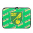 Norwich City FC Laptop Sleeve Carrying Case For 10 12 13 15 17 Inch Notebooks - Norwich Football Club Medley Monogram Wordmark