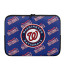 MLB Washington Nationals Laptop Sleeve Carrying Case For 10 12 13 15 17 Inch Notebooks - Washington Nationals Medley Monogram Wordmark