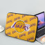 NBA Los Angeles Lakers Laptop Sleeve Carrying Case For 10 12 13 15 17 Inch Notebooks - Los Angeles Lakers Medley Monogram Wordmark