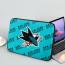 NHL San Jose Sharks Laptop Sleeve Carrying Case For 10 12 13 15 17 Inch Notebooks - San Jose Sharks Medley Monogram Wordmark