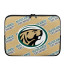 Bemidji State University Beavers Laptop Sleeve Carrying Case For 10 12 13 15 17 Inch Notebooks - Bemidji State University Beavers College Football Medley Monogram Wordmark