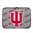 Indiana Hoosiers Laptop Sleeve Carrying Case For 10 12 13 15 17 Inch Notebooks - Indiana Hoosiers College Football Medley Monogram Wordmark