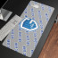 KRC Genk Large Mouse Pad Computer Keyboard Mat Desk Pad - Genk Football Club Medley Monogram Wordmark