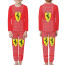 F1 Formula One Ferrari Pajamas Pyjamas - Ferrari Logo On Word Art Red Background