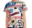 MLB San Diego Padres Tee T-Shirt - San Diego Padres Mania Collage Logo