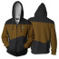 Star Trek Next Generation Yellow Operations Hoodie Hooded Sweatshirt