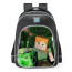 Minecraft Alex And Creeper School Backpack