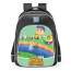 Animal Crossing New Horizons River Theme School Backpack