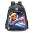 Marvel Contest Of Champions Captain Marvel School Backpack