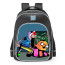 Friday Night Funkin FNF Vs. Pibby Corrupted Steven And Spinel Finn Jake School Backpack