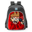 Friday Night Funkin FNF Vs Tord Red Fury Tord Larsson School Backpack