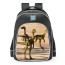 Smite Jurassic World Camp Cretaceous Compsognathus School Backpack