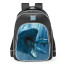Smite Jurassic World Camp Cretaceous Mosasaurus School Backpack